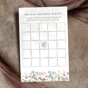Vår Wildblomme Meadow Möhippa Bingo