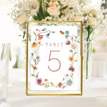 Vår Wildblomme Party Blommigt Bordsnummer<br><div class="desc">Vår Wildblomma Party Blommigt Bordsnummer-signatur</div>