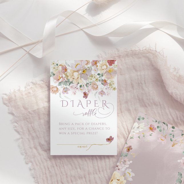 Vår Wildblommes Lila Baby Shower-kalender Tilläggskort (Skapare uppladdad)