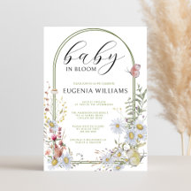 Vår Wildblommor Baby i Bloom Baby Shower