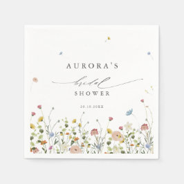 Vår Wildblommor Garden Blommigt Möhippa Pappersservett