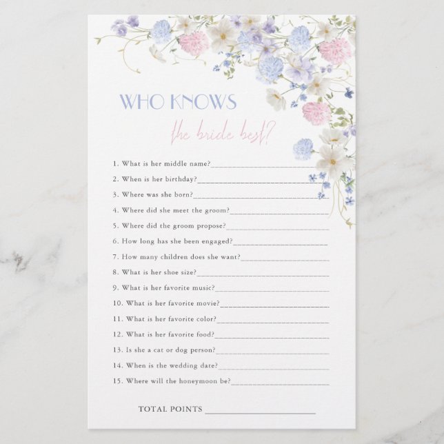 Vår Wildblommor Möhippa som känner Bride (Framsida)