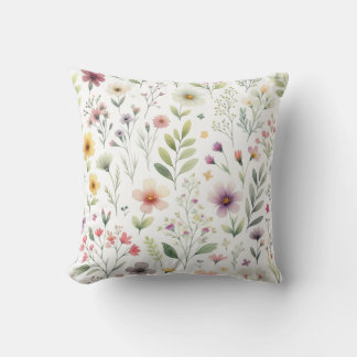 Vår Wildblommor Pillow Kudde