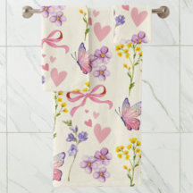 Vår Wildblommor Towel