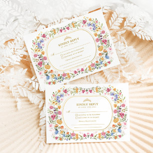 Vår Wildblomquinceanera Mis Quince Anos OSA Tilläggskort