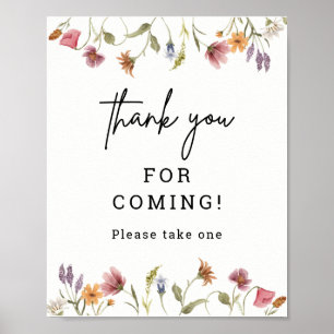 Vår Wildblomsterbabykläder, Tack favoritsida Poster