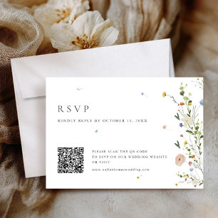 Vår Wildblomsterträdgårdsmästare QR-kod för minima OSA Kort