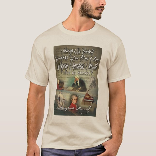 Var Wolfgang Amadeus Mozart T Shirt (Framsida)