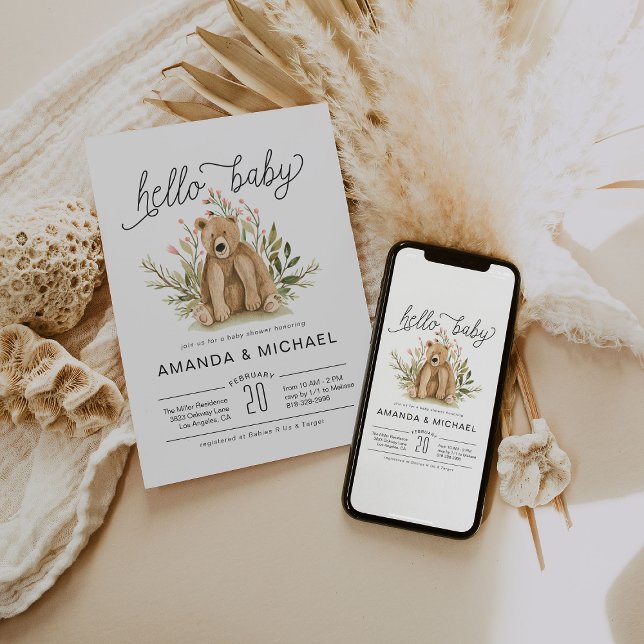 Vår Woodland | Inbjudan till babyvisningsprogram (Skapare uppladdad)