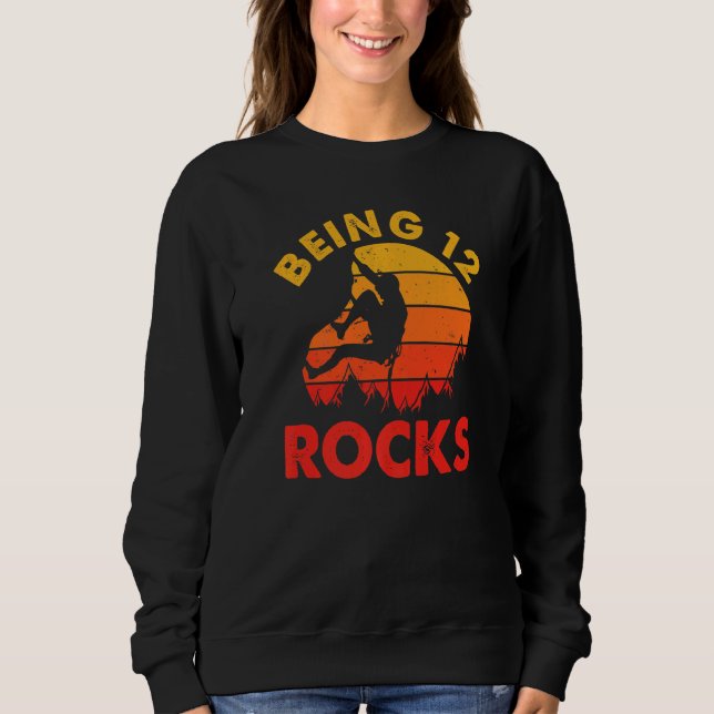 Vara 12 Sten Retro Kliber Birthday T Shirt (Framsida)