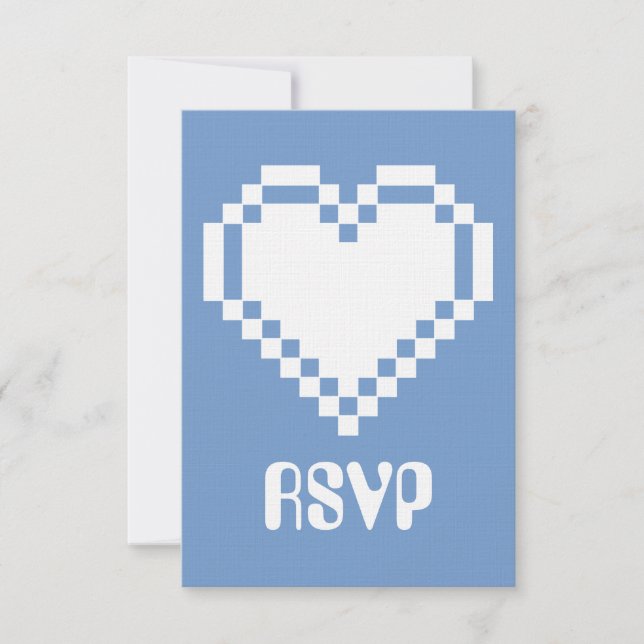 Våra 8-bitars Hearts i Periwinkle-OSA kort (Framsida)