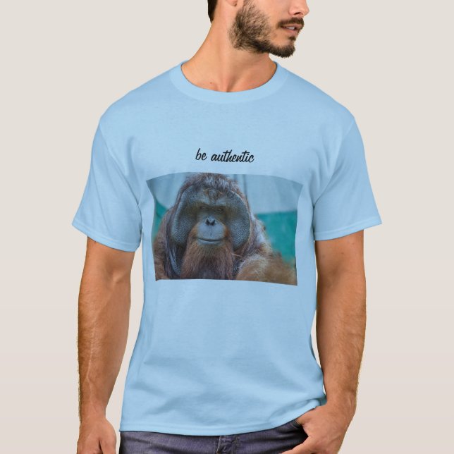 vara äkta orangutan T-shirt (Framsida)