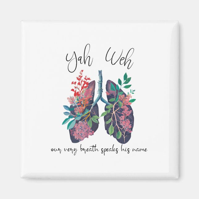 Våra andningstal Hans Namn Yhwh Christian Rel Magnet (Framsidan)