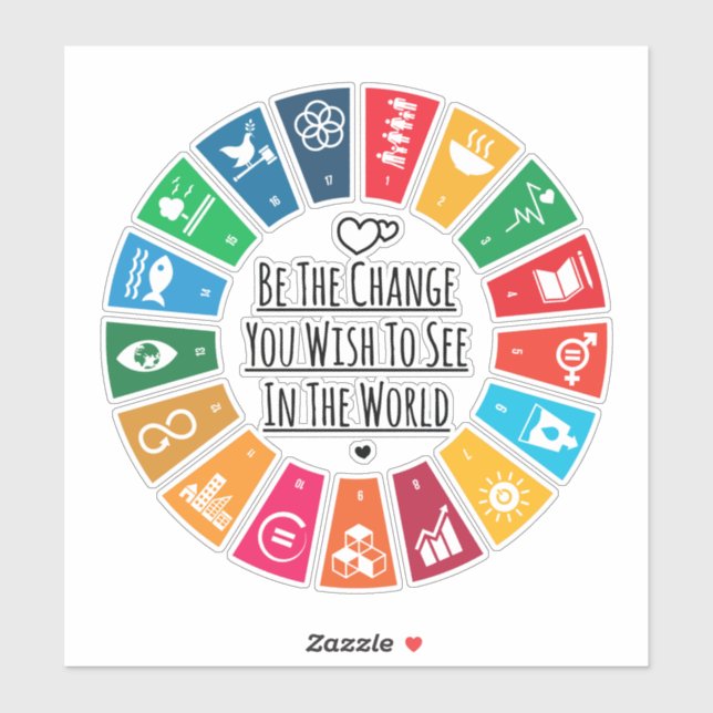 Vara ändringen klistermärken (Ark)