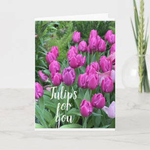 "VÅRA ÅRSDAG"-TULIPS/HELA MIN KÄRLEK TILL DIG! KORT