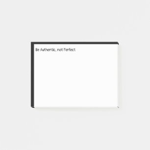 vara autentisk, inte Perfektens inspirationerande Post-it Block