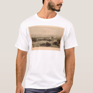 Vara av buffeln Bierstadt (återställd 0137A) - Tee Shirt