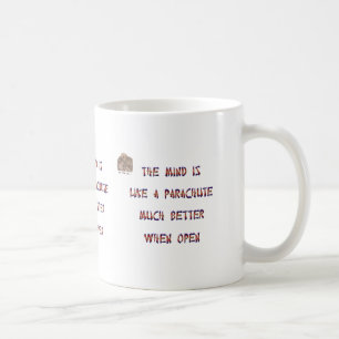 Vara besvärad är något liknande per fallskärme kaffemugg