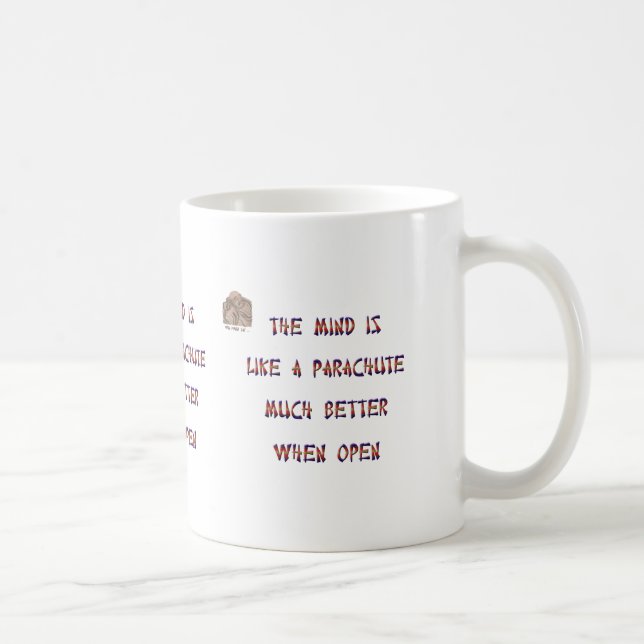 Vara besvärad är något liknande per fallskärmen; kaffemugg (Höger)