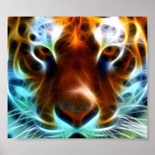 Vara besvärad blåsa tigern poster