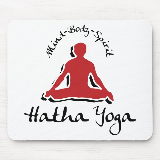 Vara besvärad förkroppsligar andeHatha Yoga Musmatta (Framsidan)
