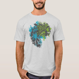 Vara besvärad förkroppsligar surfaVinka-Mörk T-shirt