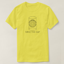 Vara besvärad Gap (cylindrisk projektion - tända), T-shirt