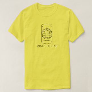 Vara besvärad Gap (cylindrisk projektion - tända), T-shirt