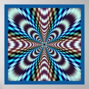 Vara besvärad-Studsa optisk illusion för Poster