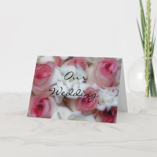 Våra Bröllop-anteckningskort Kort (Framsida)