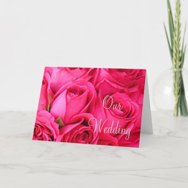 Våra Bröllop-anteckningskort Kort (Framsida)