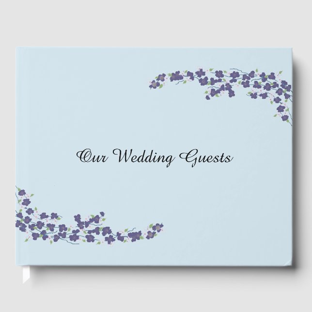 Våra Bröllop-gäster Blommar Gästböcker (Framsida)