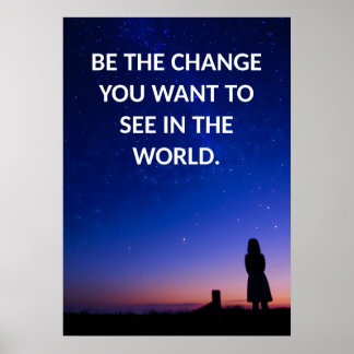 Vara de Poster motiveringscitaten