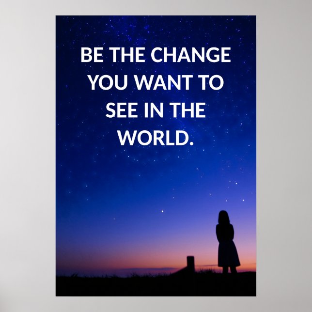 Vara de Poster motiveringscitaten (Framsidan)