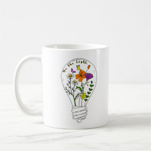 Vara den ljusa Wildblomens motivation-citat Kaffemugg