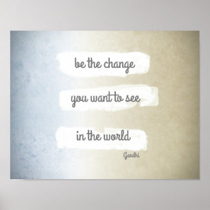 vara det poster Gandhi-motiveringscitatet