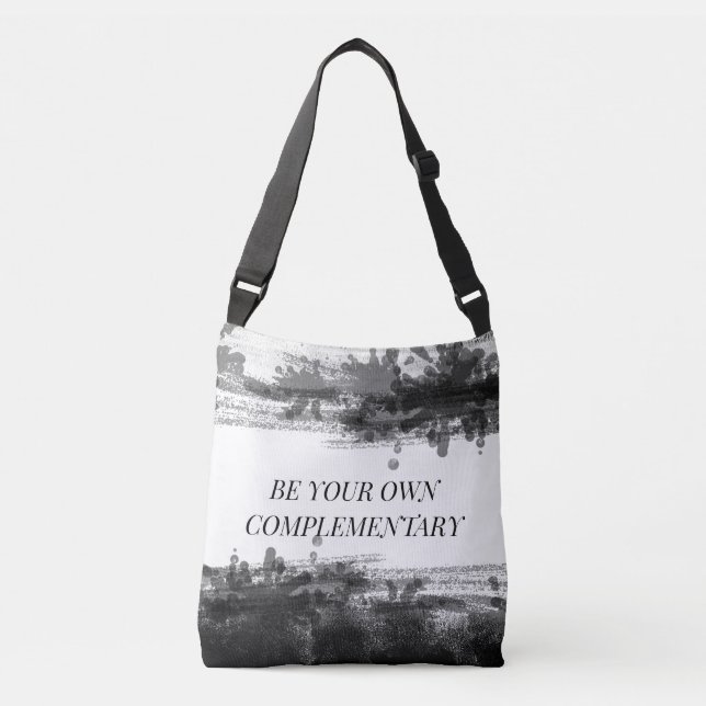 "VARA DIN EGEN KOMPLETTERARE" AXELVÄSKA (Framsida)