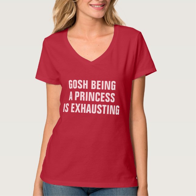 Vara en Princess Vara Evakuera T Shirt (Framsida)