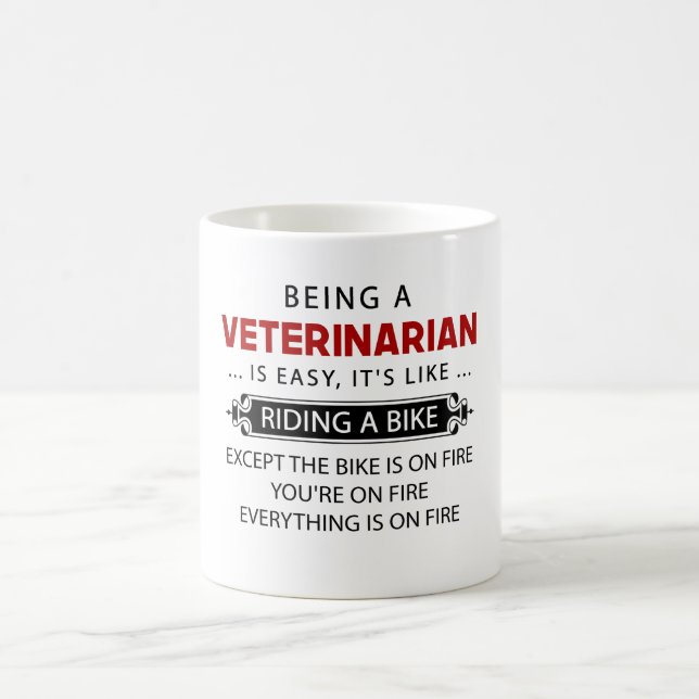 Vara en veterinär. Är lätt roliga muggar (Center)