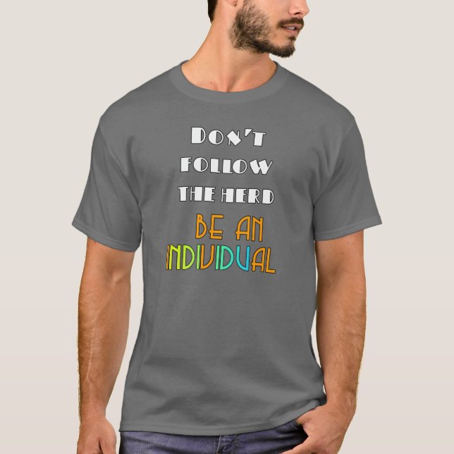 vara ett enskilt Grått T Shirt (Framsida)