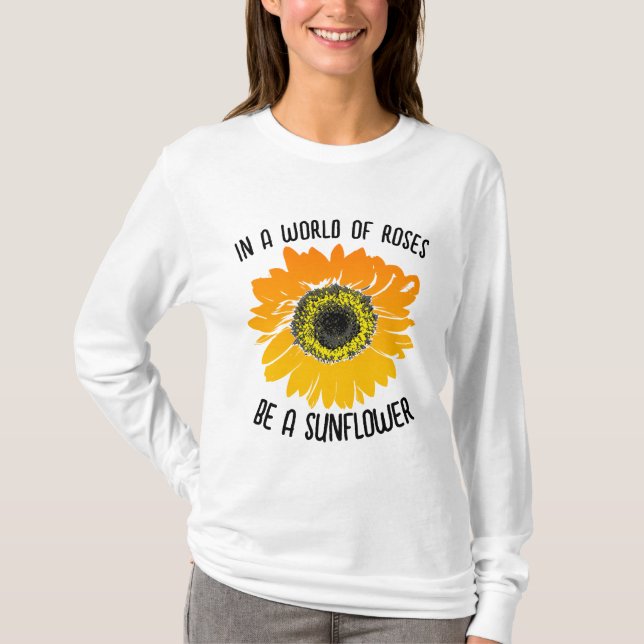 VARA ETT SUNFLERSÄTT-FARTYG I DAM T SHIRT (Framsida)