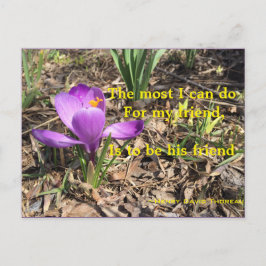 VARA ETT VÄNNE - THOREAU POSTCARD VYKORT