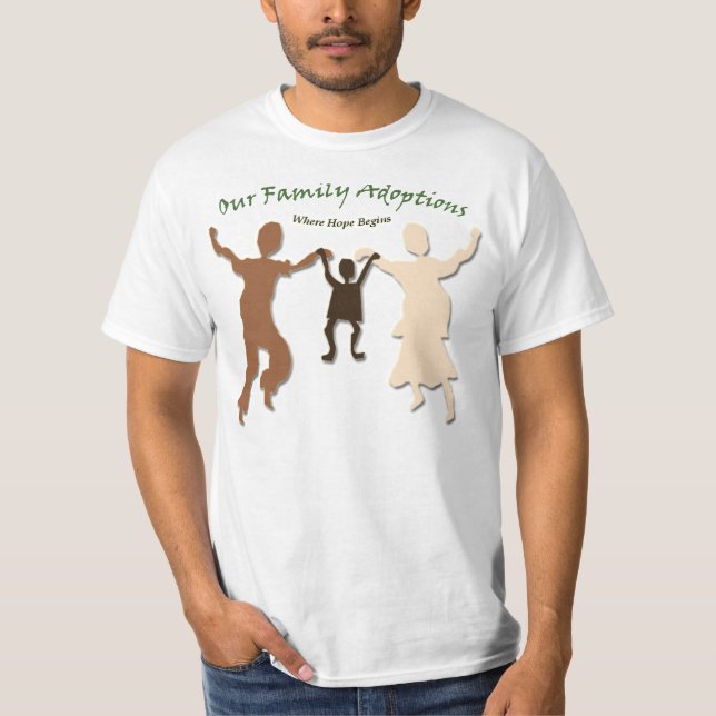 Våra familjadoptioner tee shirt (Framsida)