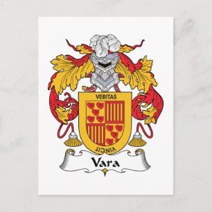 Vara Family Crest Vykort