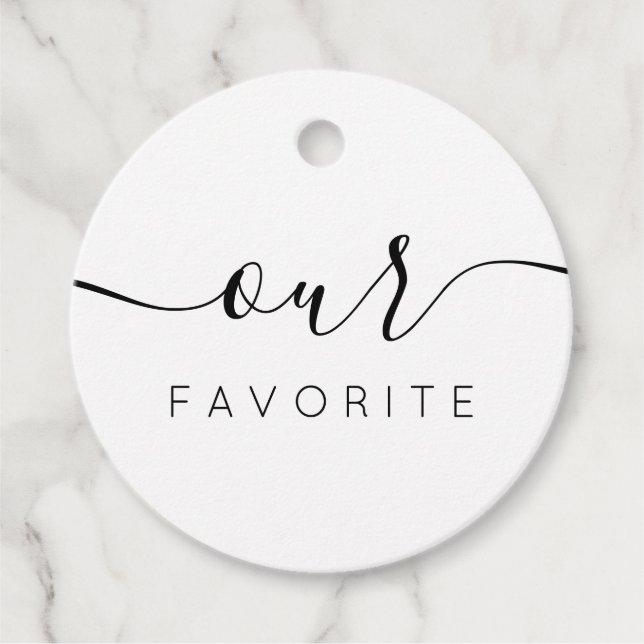 Våra Favorit Välkomstpresentetiketter för Bröllop Gåvor Etiketter (Framsida)
