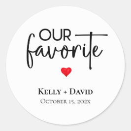 Våra favoritfester på bröllopsdagar för att behand runt klistermärke