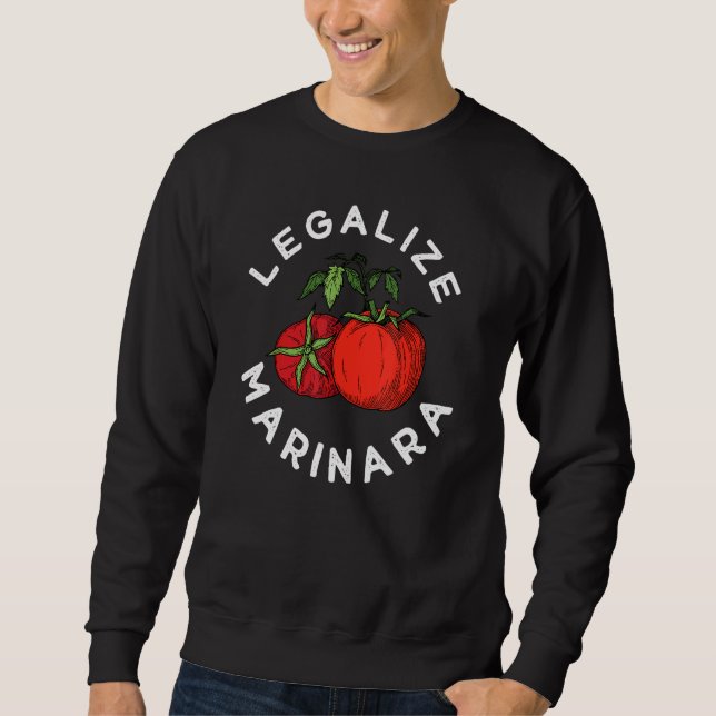  våra För manar Marinara Tomato Sauce Kvinnor Lång Ärmad Tröja (Framsida)