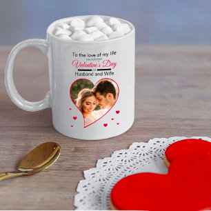 Våra första Alla hjärtans dagar som Make & frun Re Kaffemugg