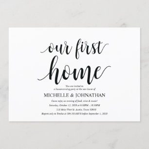 Våra första inbjudningskort till Houseuppvärmnings