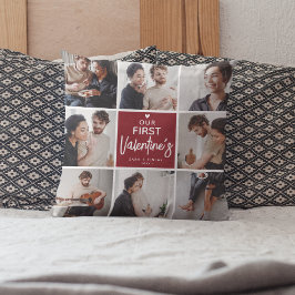 Våra första Valentineser, Photo Collage Keepsak Kudde